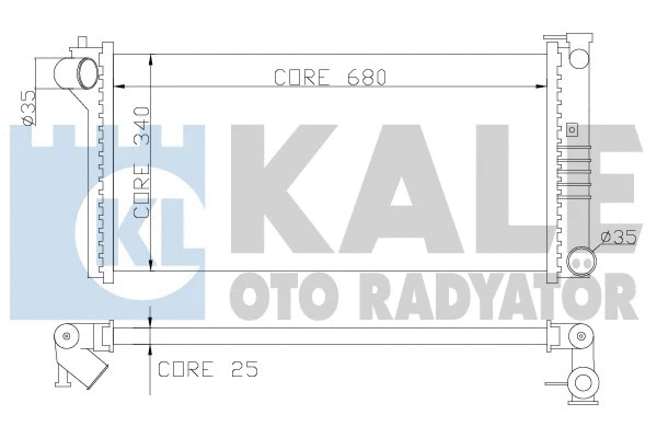 359600 KALE OTO RADYATÖR Радиатор, охлаждение двигателя (фото 1)