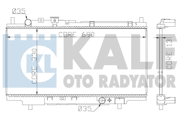 359800 KALE OTO RADYATÖR Радиатор, охлаждение двигателя (фото 1)