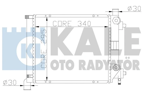 361200 KALE OTO RADYATÖR Радиатор, охлаждение двигателя (фото 1)