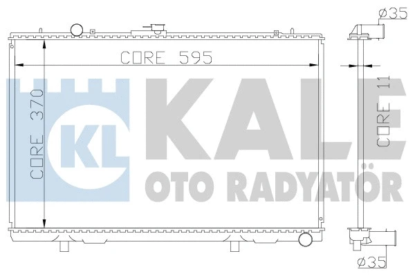 362200 KALE OTO RADYATÖR Радиатор, охлаждение двигателя (фото 1)