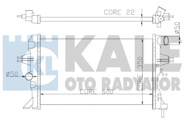 363500 KALE OTO RADYATÖR Радиатор, охлаждение двигателя (фото 1)
