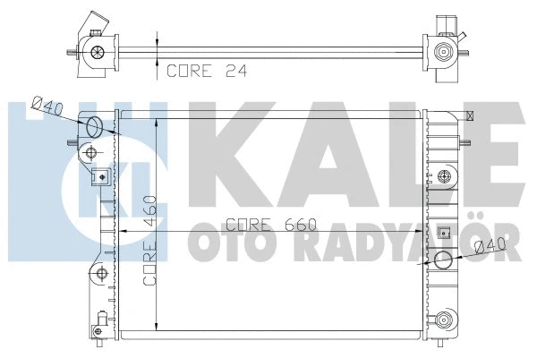 363900 KALE OTO RADYATÖR Радиатор, охлаждение двигателя (фото 1)