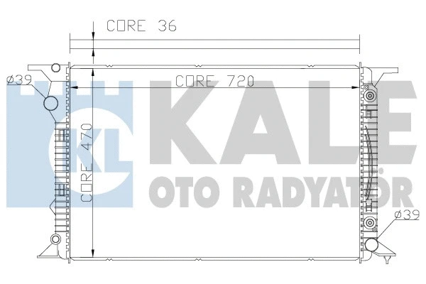 367700 KALE OTO RADYATÖR Радиатор, охлаждение двигателя (фото 1)