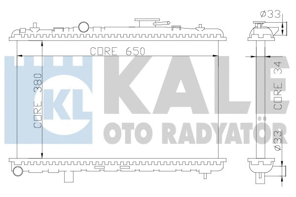 369200 KALE OTO RADYATÖR Радиатор, охлаждение двигателя (фото 1)