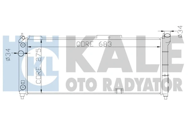 371100 KALE OTO RADYATÖR Радиатор, охлаждение двигателя (фото 1)
