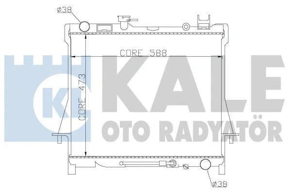 384300 KALE OTO RADYATÖR Радиатор, охлаждение двигателя (фото 1)