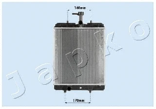 RDA033068 JAPKO Радиатор, охлаждение двигателя (фото 1)