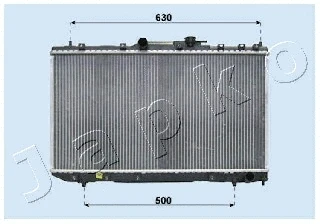 RDA153007 JAPKO Радиатор, охлаждение двигателя (фото 1)