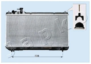 RDA153096 JAPKO Радиатор, охлаждение двигателя (фото 1)