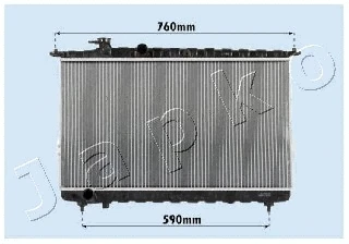 RDA283095 JAPKO Радиатор, охлаждение двигателя (фото 1)