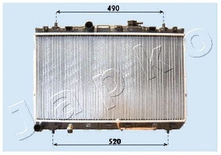 RDA283100 JAPKO Радиатор, охлаждение двигателя (фото 1)