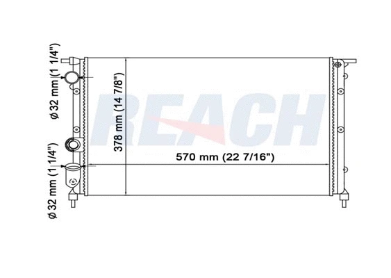 1.40.14729.523 REACH Радиатор, охлаждение двигателя (фото 1)