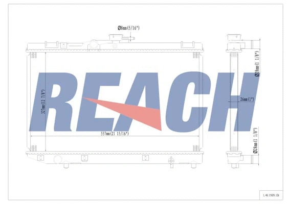 1.40.15029.126 REACH Радиатор, охлаждение двигателя (фото 1)