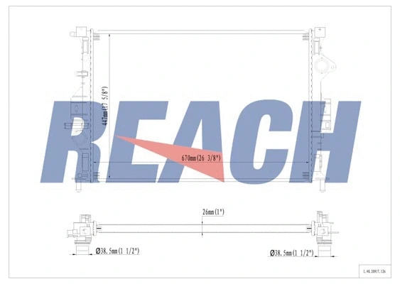 1.40.20917.126 REACH Радиатор, охлаждение двигателя (фото 1)