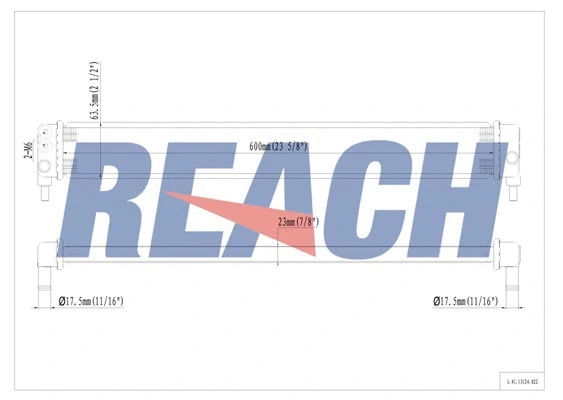 1.41.13124.022 REACH Радиатор, охлаждение двигателя (фото 1)