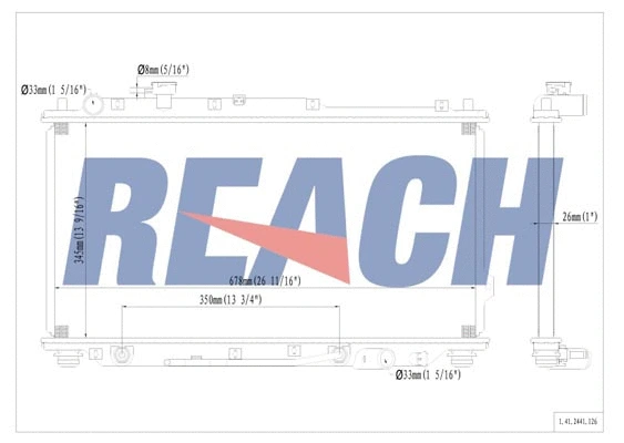 1.41.2441.126 REACH Радиатор, охлаждение двигателя (фото 1)