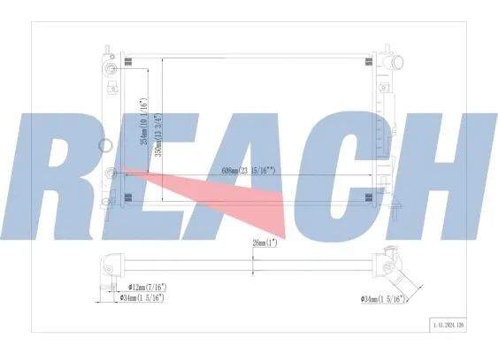 1.41.2924.126 REACH Радиатор, охлаждение двигателя (фото 1)