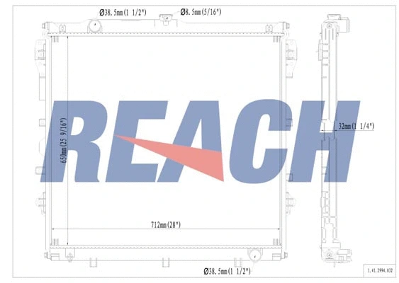 1.41.2994.032 REACH Радиатор, охлаждение двигателя (фото 1)