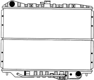 1071-0204 SAKURA Радиатор, охлаждение двигателя (фото 1)