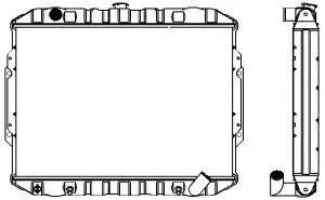 1321-0309 SAKURA Радиатор, охлаждение двигателя (фото 1)