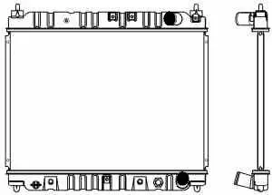 1460-0127 SAKURA Радиатор, охлаждение двигателя (фото 1)