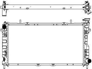 3131-1009 SAKURA Радиатор, охлаждение двигателя (фото 1)