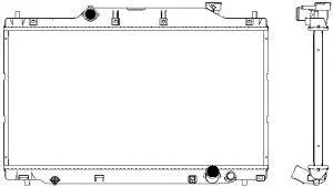 3211-1020 SAKURA Радиатор, охлаждение двигателя (фото 1)