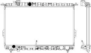 3221-1007 SAKURA Радиатор, охлаждение двигателя (фото 1)