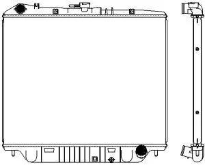 3241-1024 SAKURA Радиатор, охлаждение двигателя (фото 1)