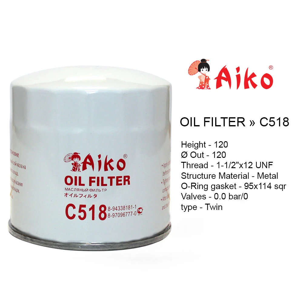 C518 AIKO Фильтр масляный (фото 1)