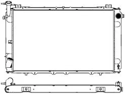 3341-1084 SAKURA Радиатор, охлаждение двигателя (фото 1)