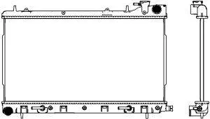 3421-8501 SAKURA Радиатор, охлаждение двигателя (фото 1)