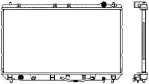 3461-1004 SAKURA Радиатор, охлаждение двигателя (фото 1)