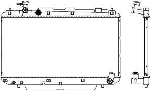 3461-1089 SAKURA Радиатор, охлаждение двигателя (фото 1)