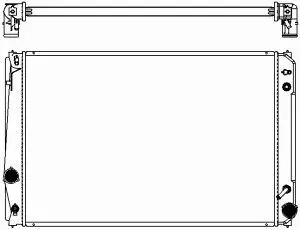 3461-8509 SAKURA Радиатор, охлаждение двигателя (фото 1)