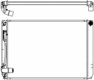 3461-8512 SAKURA Радиатор, охлаждение двигателя (фото 1)
