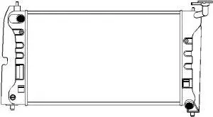 4462-1011 SAKURA Радиатор, охлаждение двигателя (фото 1)