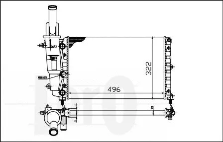 016-017-0007 ABAKUS Радиатор, охлаждение двигателя (фото 1)