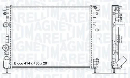 RMM1009HPE MAGNETI MARELLI - BR Радиатор, охлаждение двигателя (фото 1)