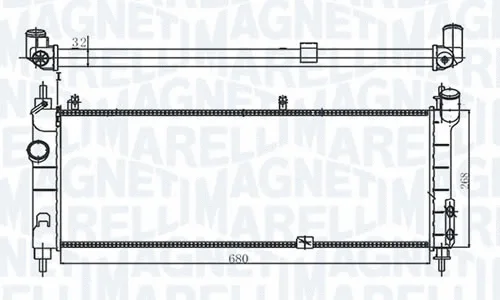 RMM1066HGM MAGNETI MARELLI - BR Радиатор, охлаждение двигателя (фото 1)