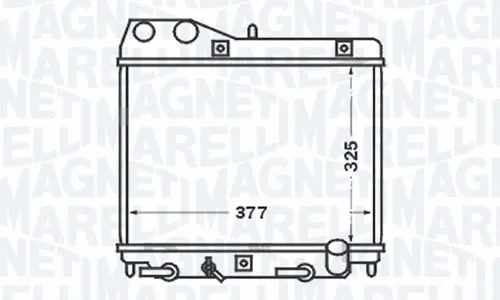 RMM376768331 MAGNETI MARELLI - BR Радиатор, охлаждение двигателя (фото 1)