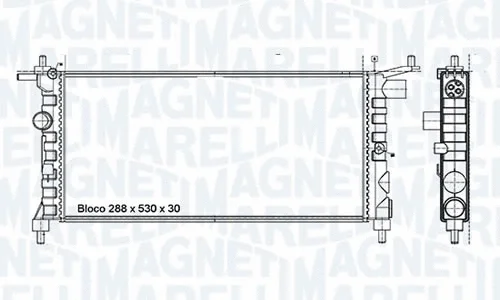 RMM512001M MAGNETI MARELLI - BR Радиатор, охлаждение двигателя (фото 1)