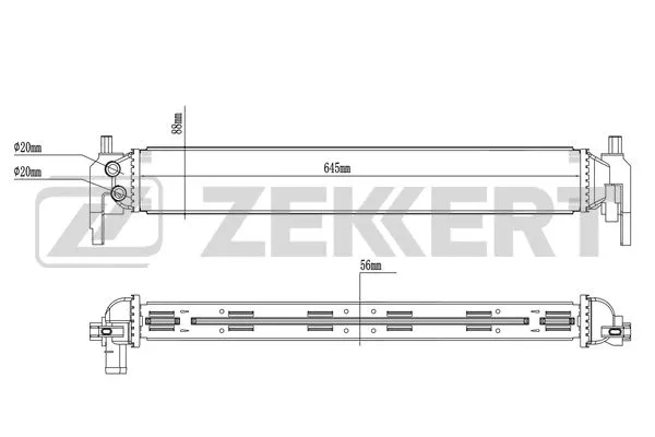 MK-1017 ZEKKERT Радиатор, охлаждение двигателя (фото 1)