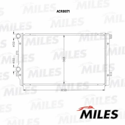 ACRB071 MILES Радиатор, охлаждение двигателя (фото 1)