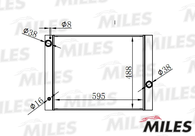 ACRB116 MILES Радиатор, охлаждение двигателя (фото 3)