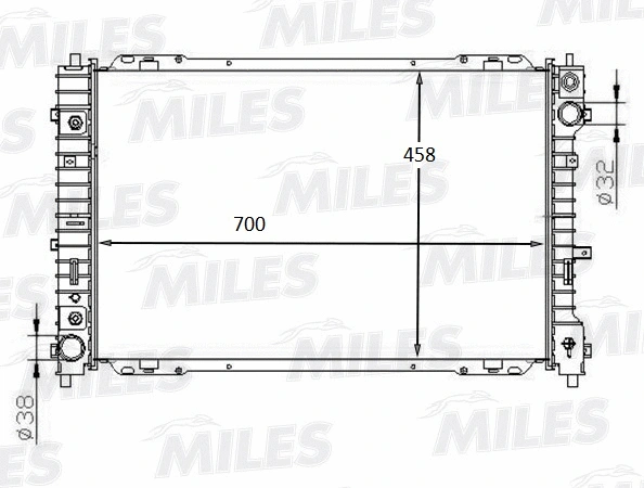 ACRB156 MILES Радиатор, охлаждение двигателя (фото 3)