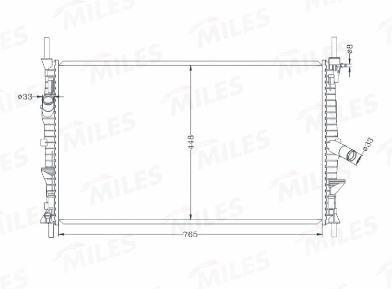 ACRB235 MILES Радиатор, охлаждение двигателя (фото 3)