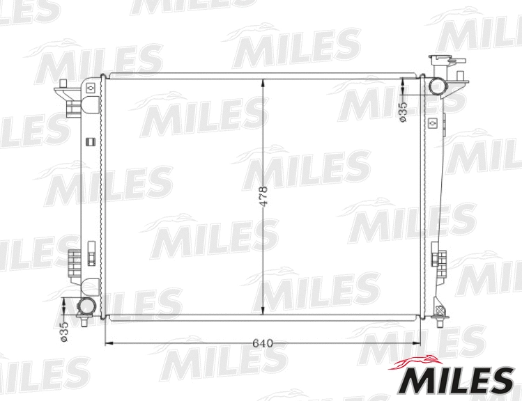 ACRB475 MILES Радиатор, охлаждение двигателя (фото 1)
