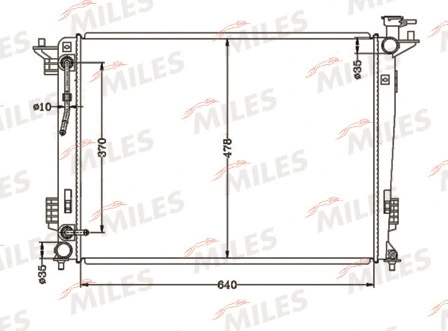ACRB536 MILES Радиатор, охлаждение двигателя (фото 3)