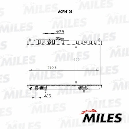 ACRM107 MILES Радиатор, охлаждение двигателя (фото 3)
